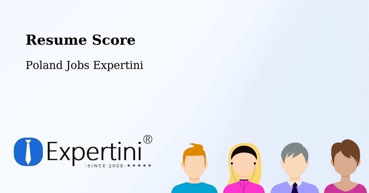 Resume Score & Job Description Match Tool – Kamyk - Poland Jobs Expertini